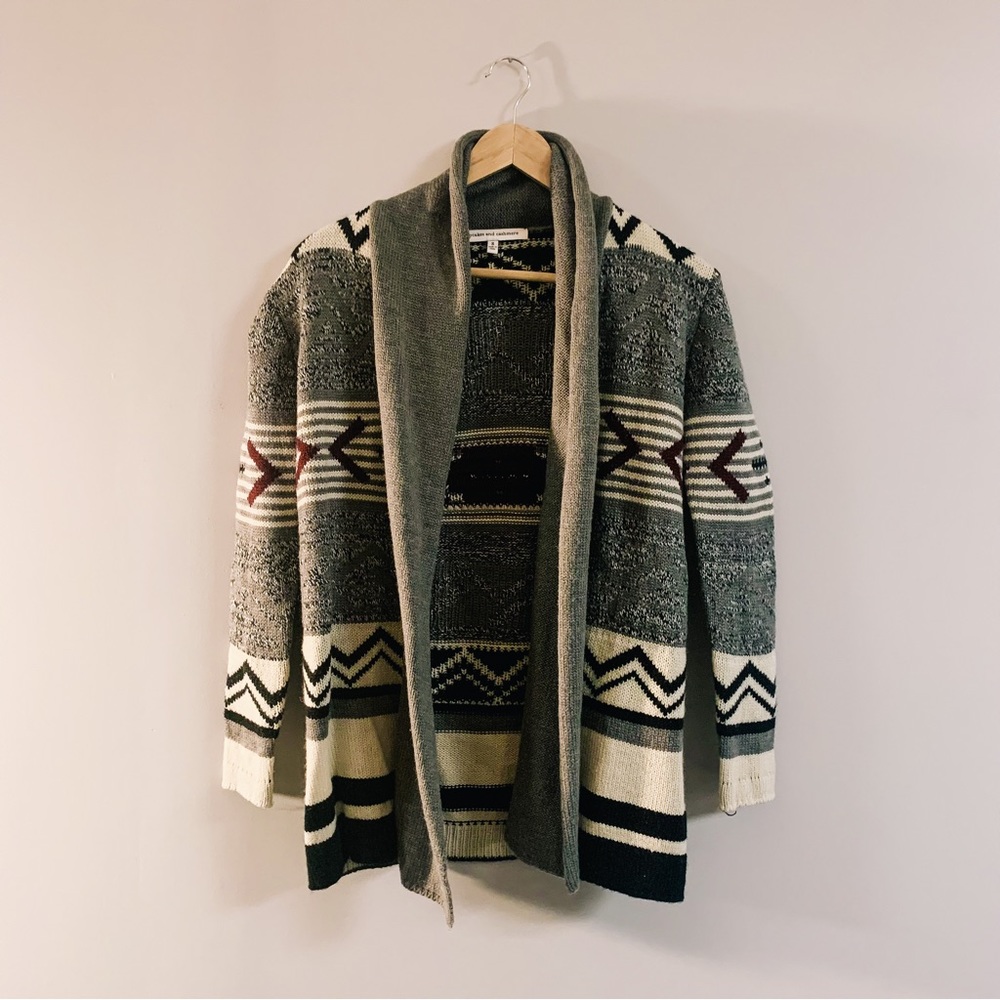 Cupcakes & Cashmere | Aztec Open Front Cardigan